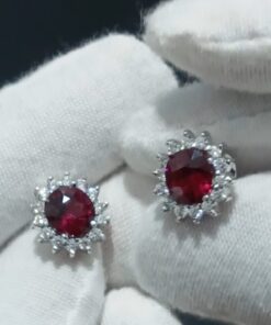 Alternative view of Etkarina Red Garnet Earrings - E0013