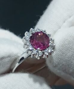 Alternative view of Etkarina Light Red Garnet Ring - R0012