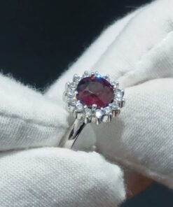 Alternative view of Etkarina Red Garnet Ring - R0011
